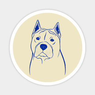 American Staffordshire Terrier (Beige and Blue) Magnet